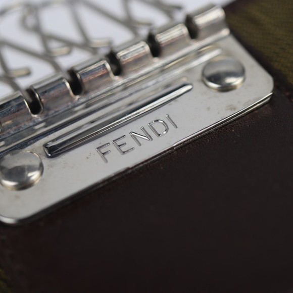 Fendi Key Case Brown Zucca Pattern - Picture 5 of 8
